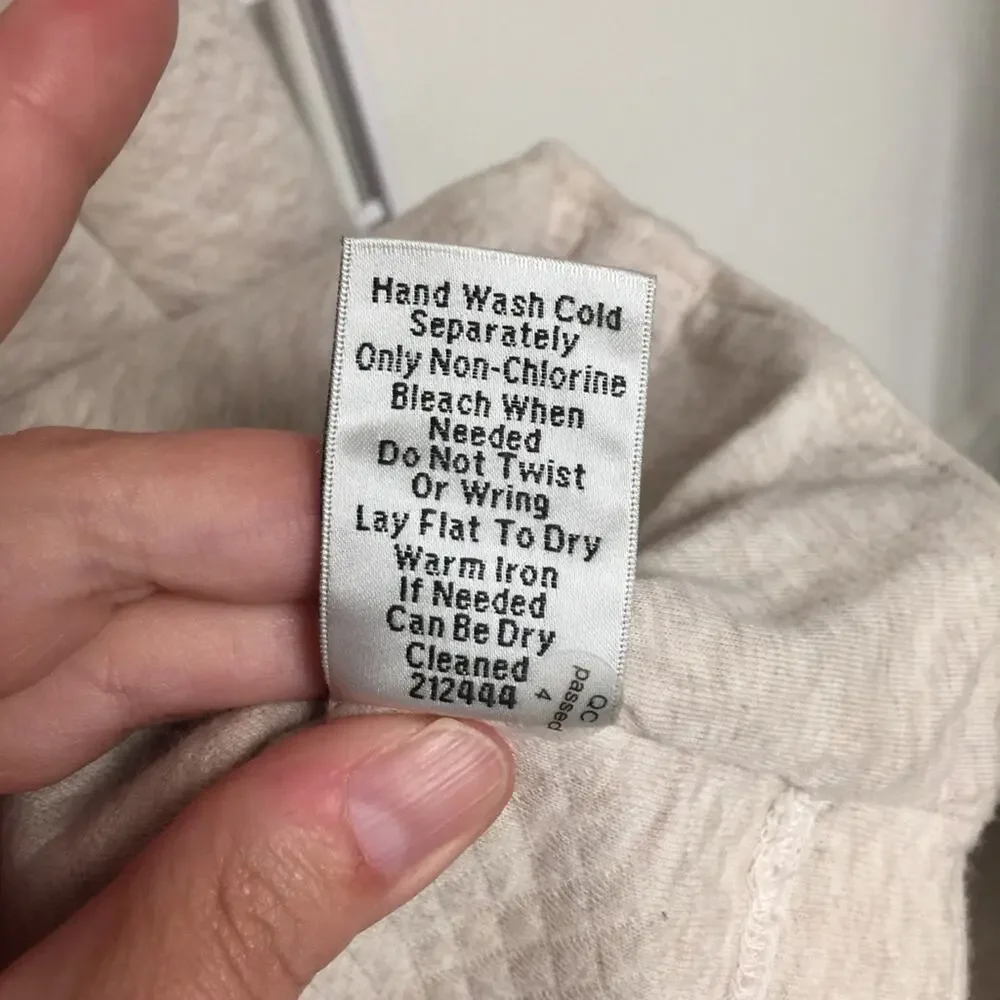 Cabi Oatmeal Textured Knit Moto Jacket, Size L with Slit‎ Pockets - Picture 5 of 5